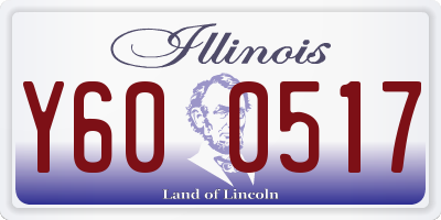 IL license plate Y600517