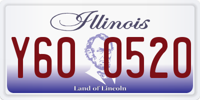 IL license plate Y600520