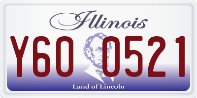IL license plate Y600521