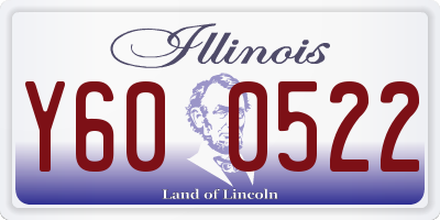 IL license plate Y600522