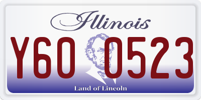 IL license plate Y600523