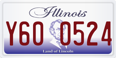 IL license plate Y600524
