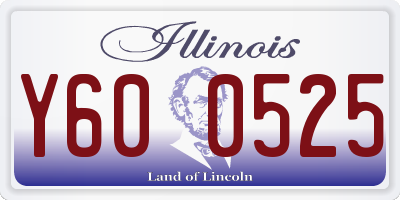 IL license plate Y600525