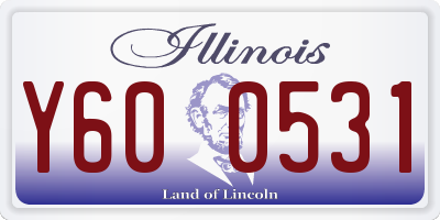 IL license plate Y600531