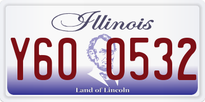 IL license plate Y600532