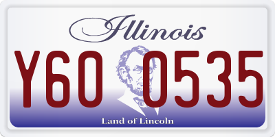IL license plate Y600535
