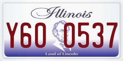 IL license plate Y600537