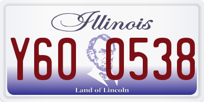 IL license plate Y600538