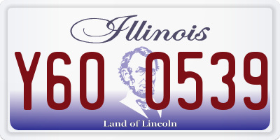 IL license plate Y600539