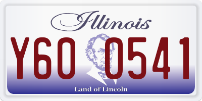 IL license plate Y600541