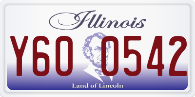IL license plate Y600542