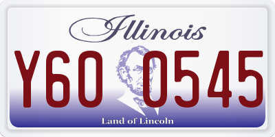 IL license plate Y600545