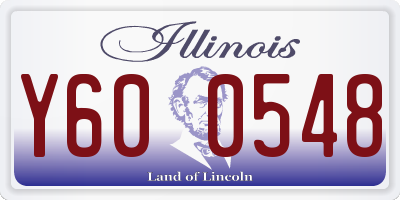 IL license plate Y600548