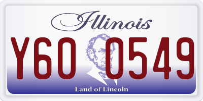 IL license plate Y600549