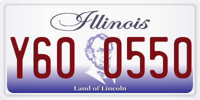 IL license plate Y600550