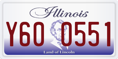 IL license plate Y600551