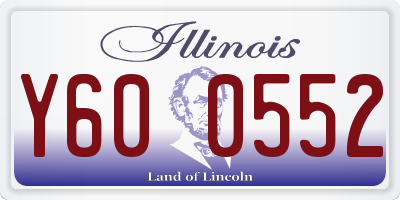 IL license plate Y600552