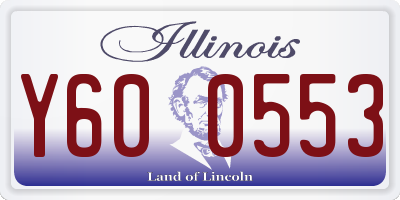 IL license plate Y600553
