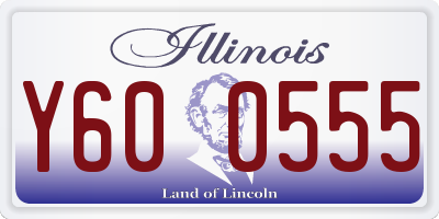 IL license plate Y600555
