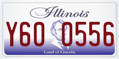 IL license plate Y600556