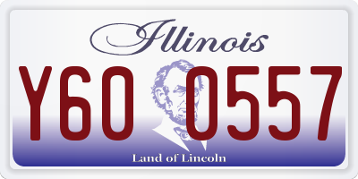 IL license plate Y600557