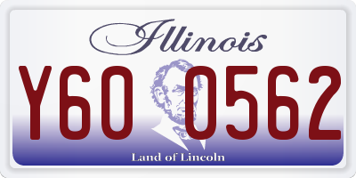IL license plate Y600562