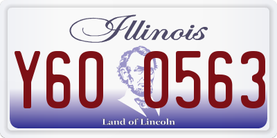 IL license plate Y600563