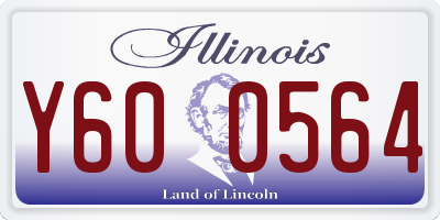 IL license plate Y600564