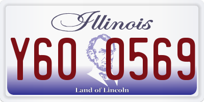IL license plate Y600569