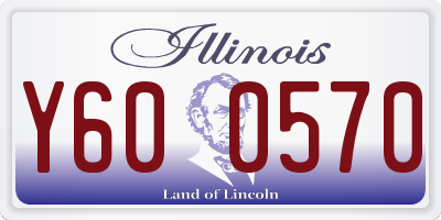 IL license plate Y600570