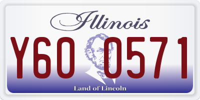 IL license plate Y600571