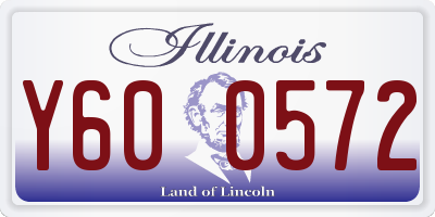 IL license plate Y600572