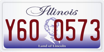 IL license plate Y600573