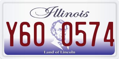 IL license plate Y600574