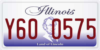 IL license plate Y600575