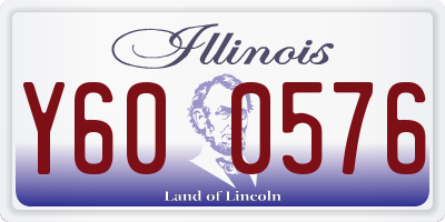 IL license plate Y600576