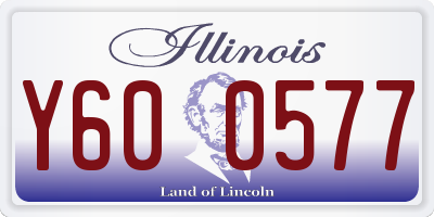 IL license plate Y600577