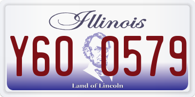 IL license plate Y600579