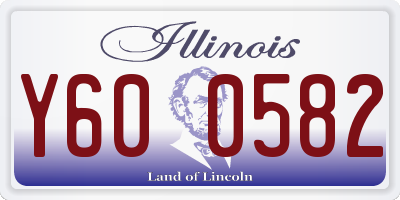 IL license plate Y600582