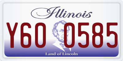 IL license plate Y600585