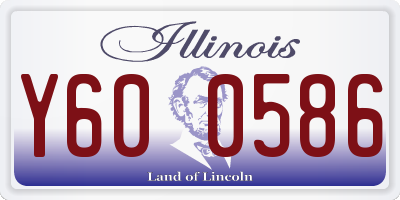 IL license plate Y600586