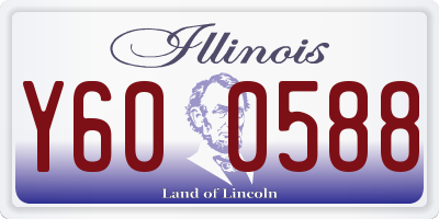 IL license plate Y600588