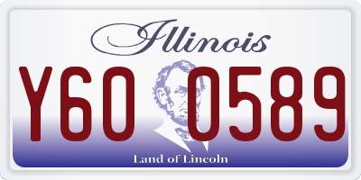 IL license plate Y600589