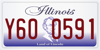 IL license plate Y600591