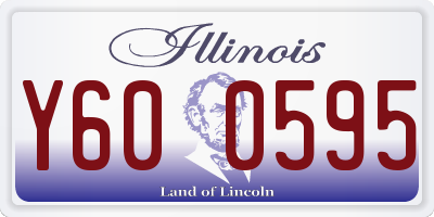 IL license plate Y600595