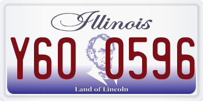 IL license plate Y600596