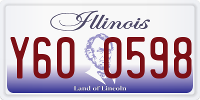 IL license plate Y600598