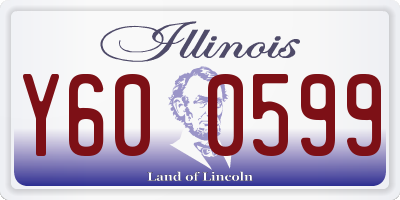 IL license plate Y600599