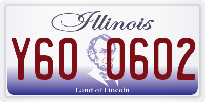 IL license plate Y600602