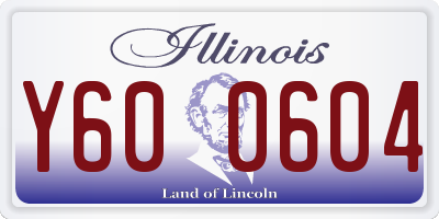 IL license plate Y600604